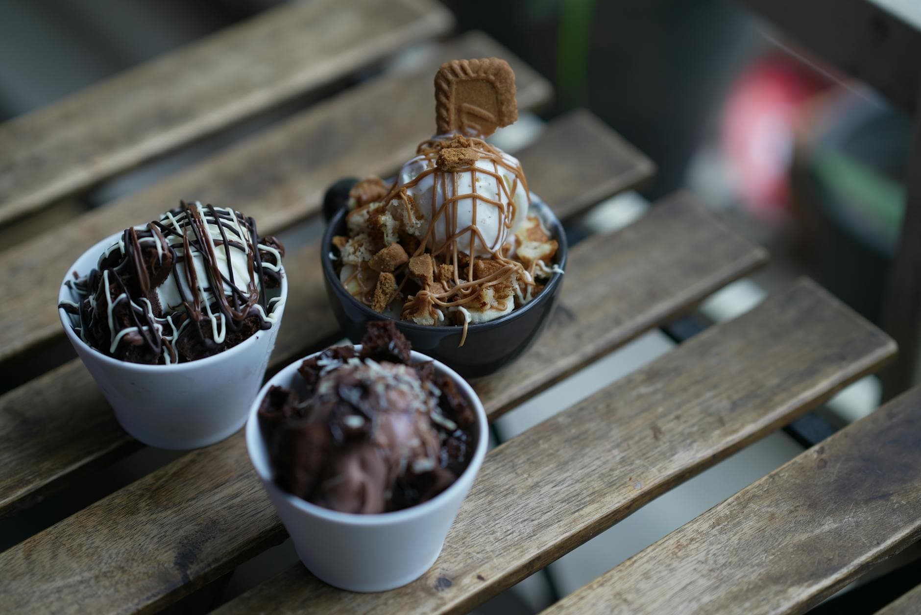Loaded ice cream sundae