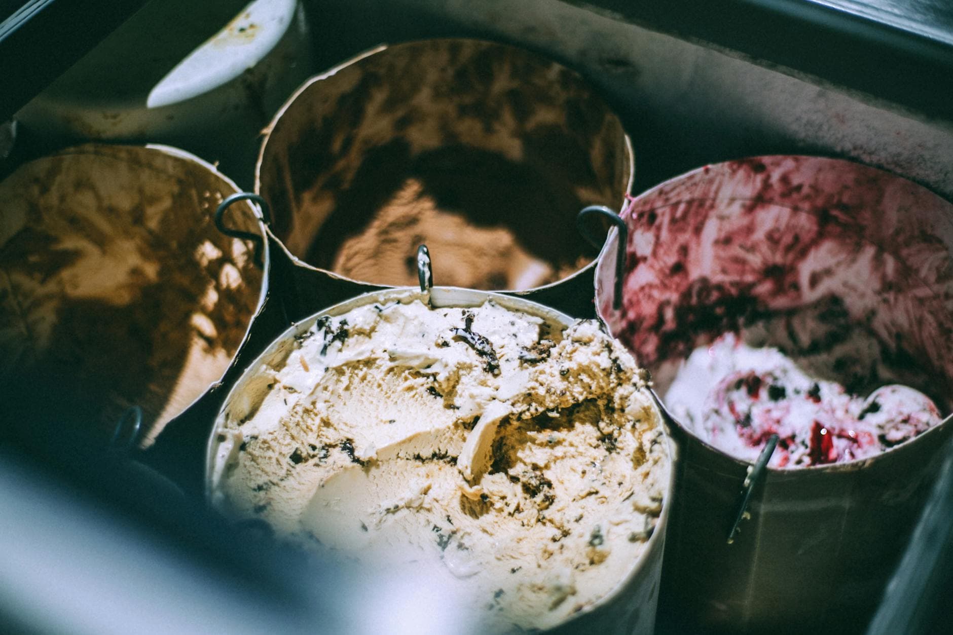 Pints of ice cream flavors